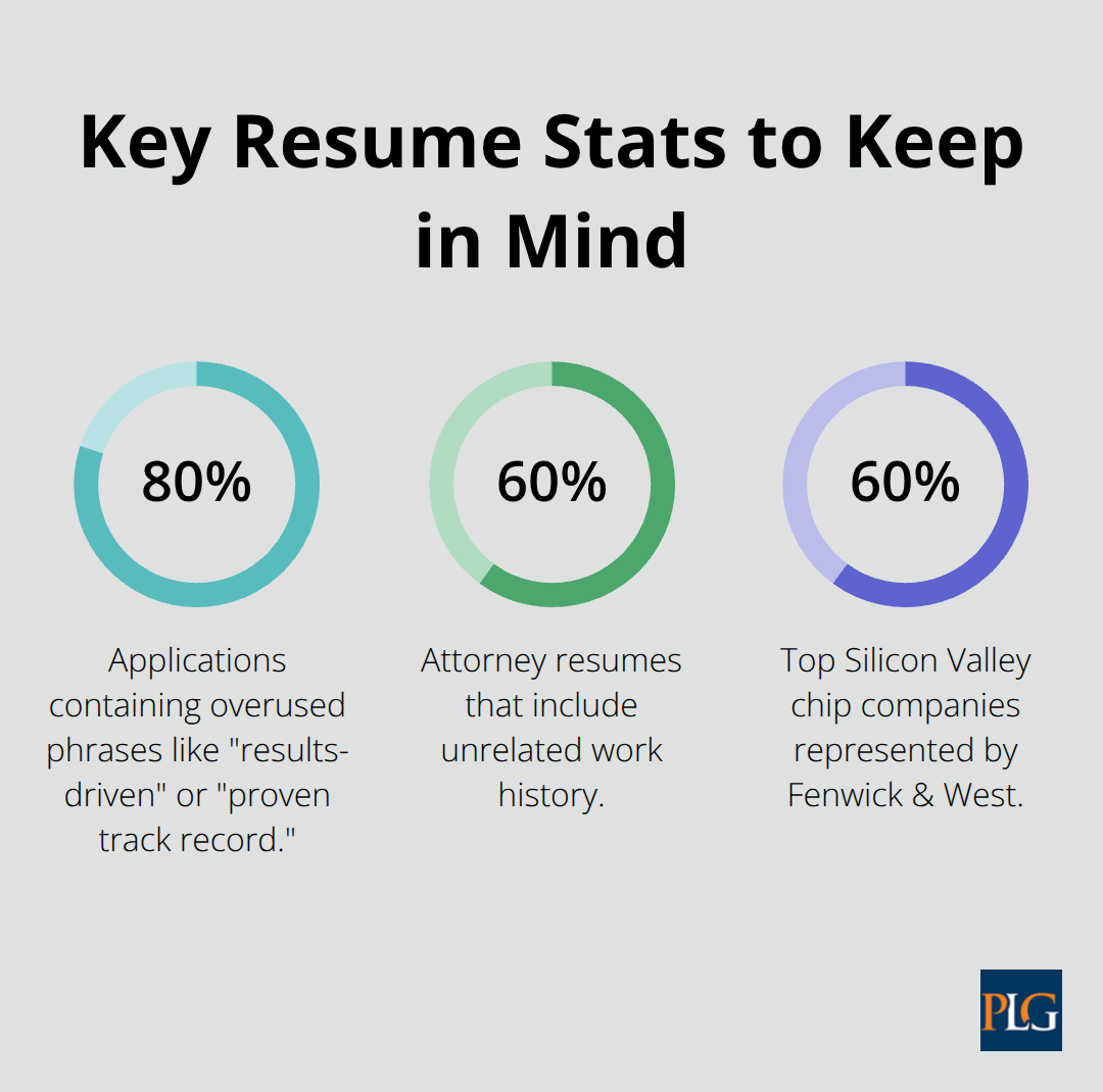 Percentage stats that impact corporate law resume success in San Francisco