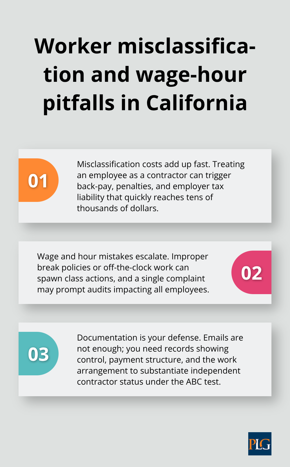 Three critical misclassification and wage-hour risks for SF startups - SF startup legal advice