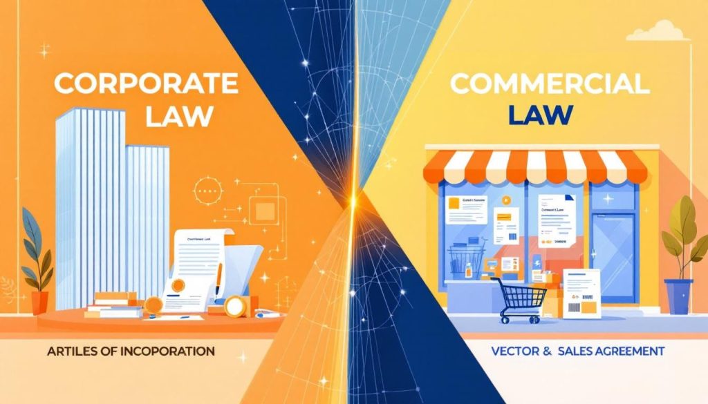 What Is the Difference Between Corporate and Commercial Law?